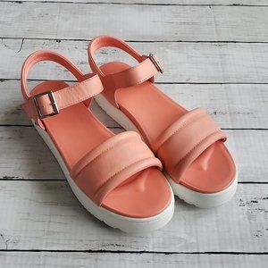 UGG 'Zayne' Ankle Strap Platform Sandal in Starfish Pink SIZE 8.5